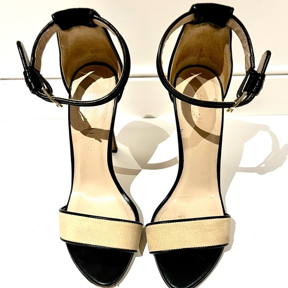 Stunning Italian leather and suede Club Monaco heels - size 6 - Picture 2 of 5